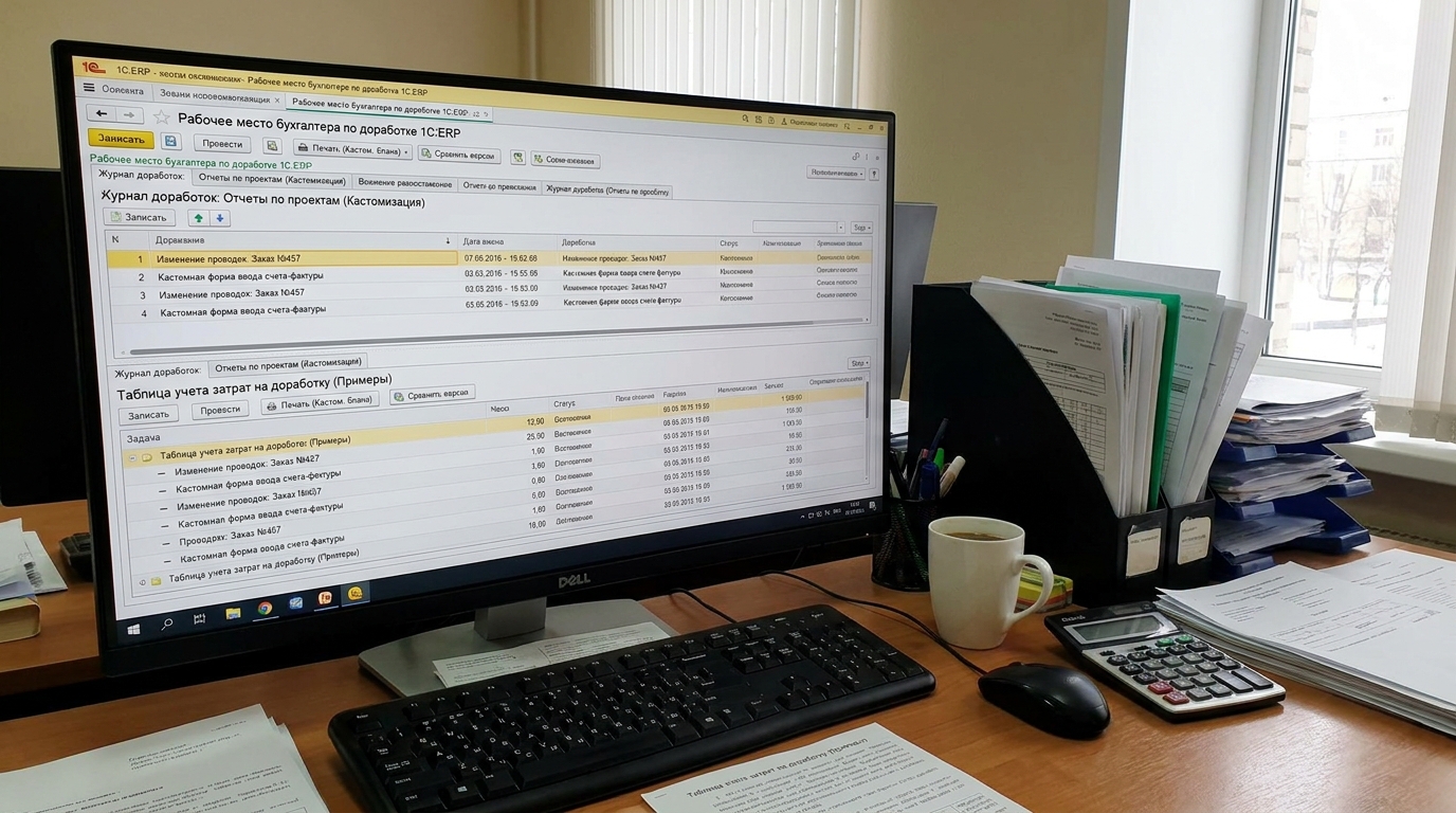 Доработка 1С:ERP в 2026 году: типовые задачи и примеры кастомизации с помощью ИИ