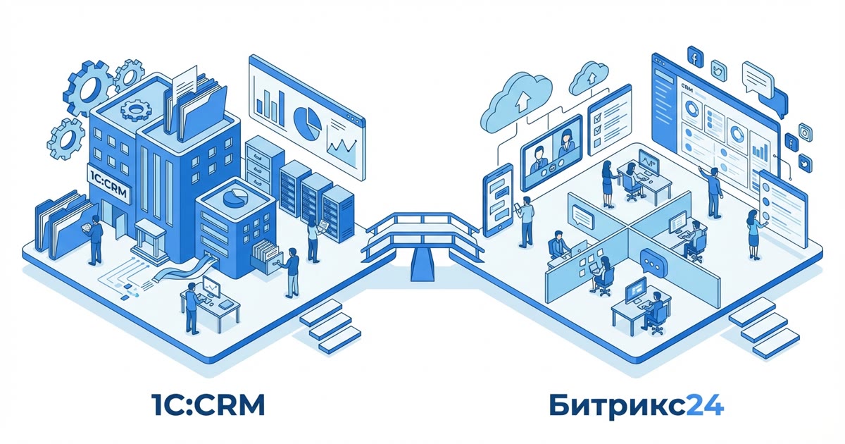 1С:CRM vs Битрикс24 — какую CRM выбрать
